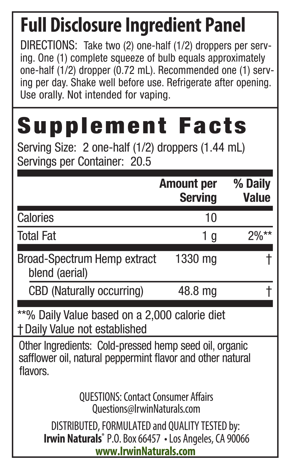 Supplement Facts