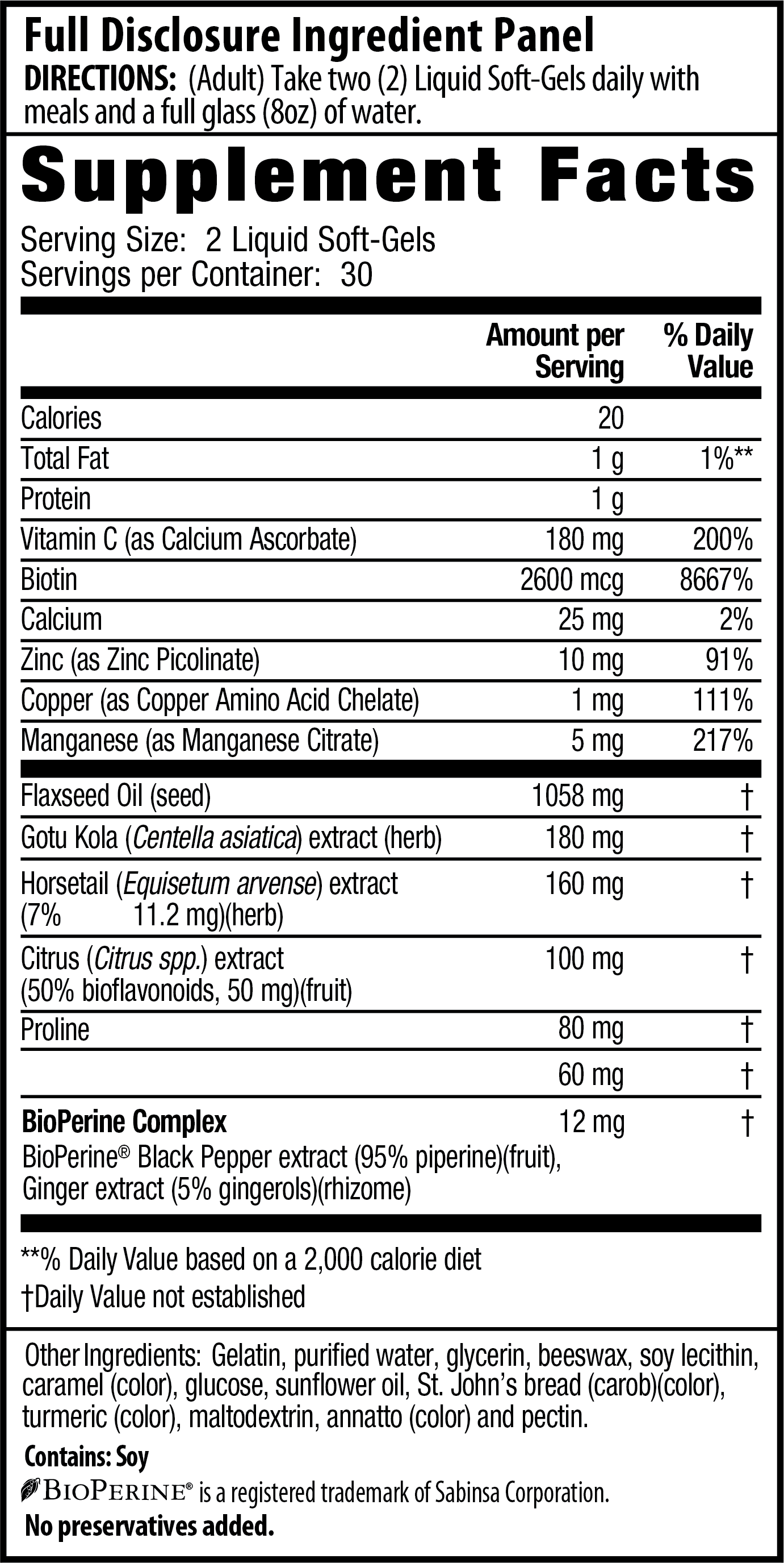 Supplement Facts