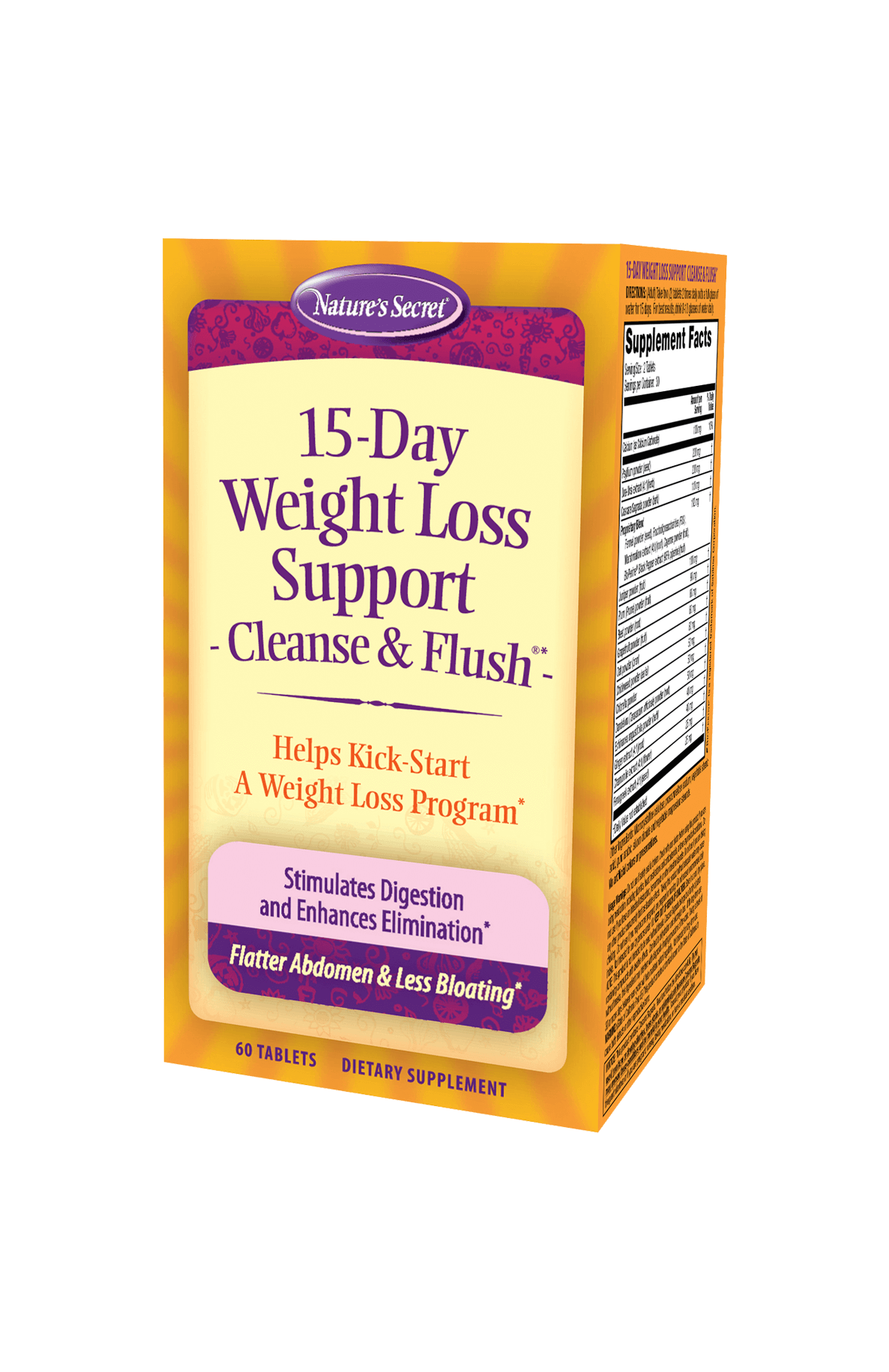 15-DayWeightLossSupportCleanse_Flush60ct_Nature's Secret