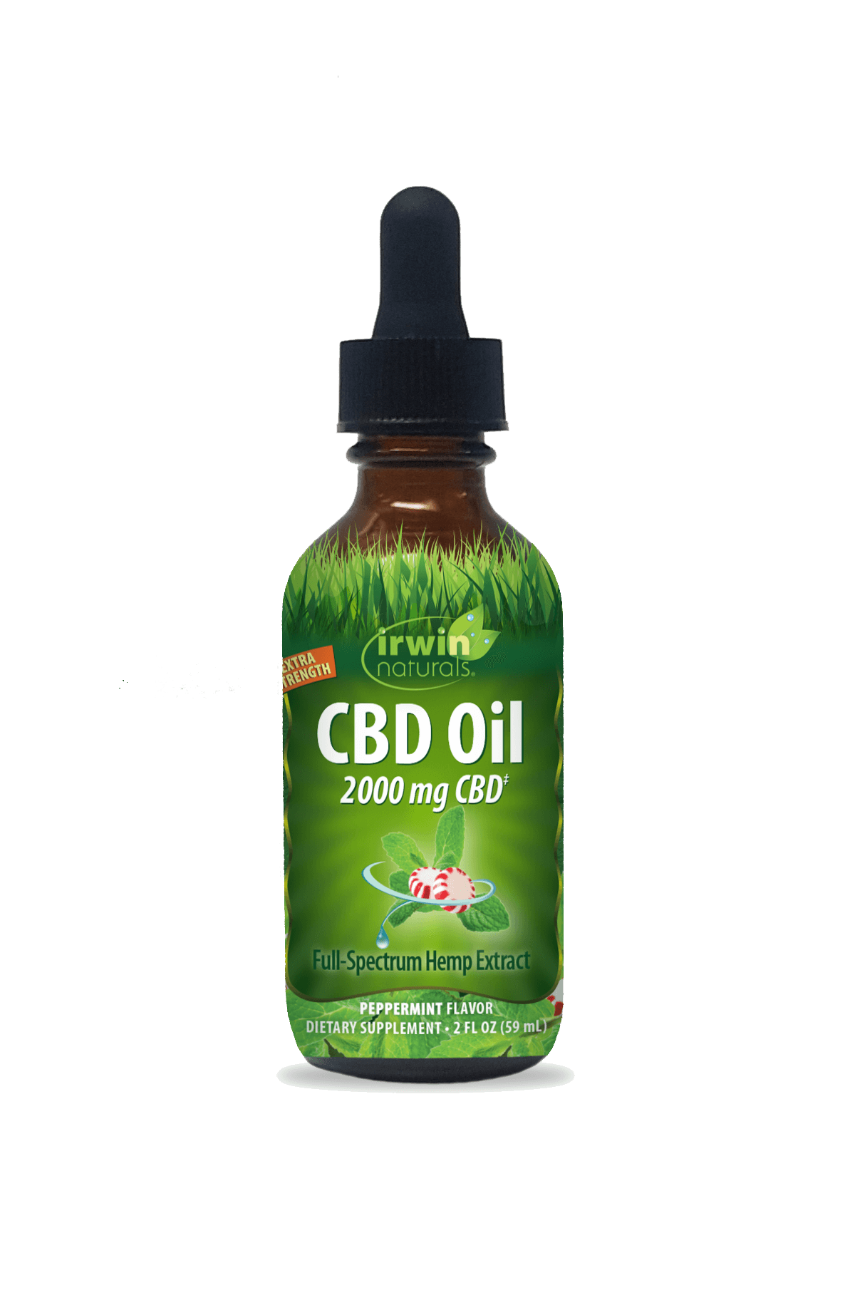 CBD Oil - Peppermint 2000mg CBD Oil from full Spectrum Hemp