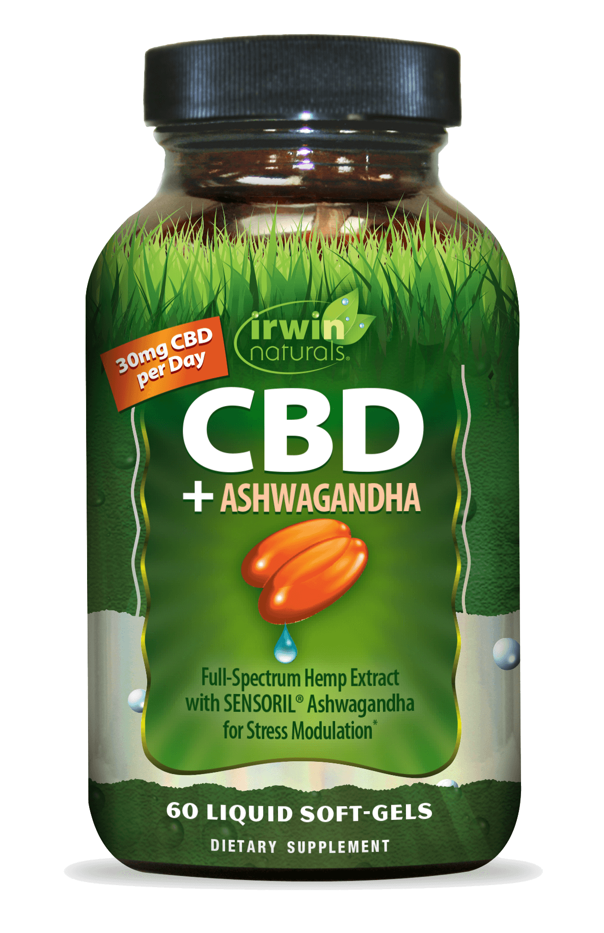 CBD plus Ashwagandha 30mg CBD per day by Irwin Naturals