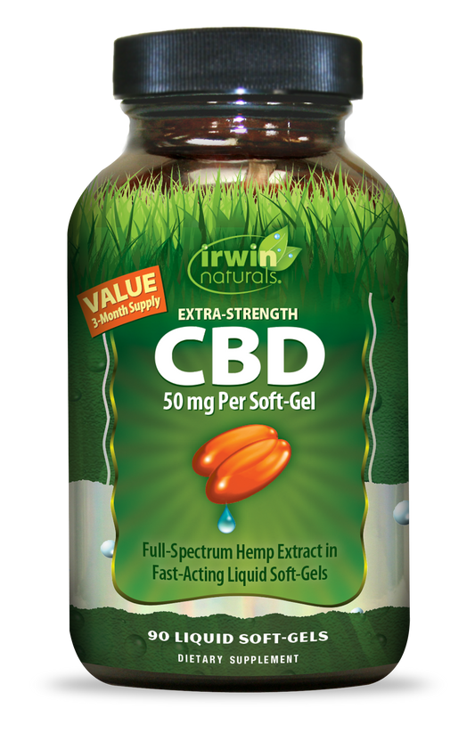 Extra Strength CBD Soft Gels: 50 mg Value Size