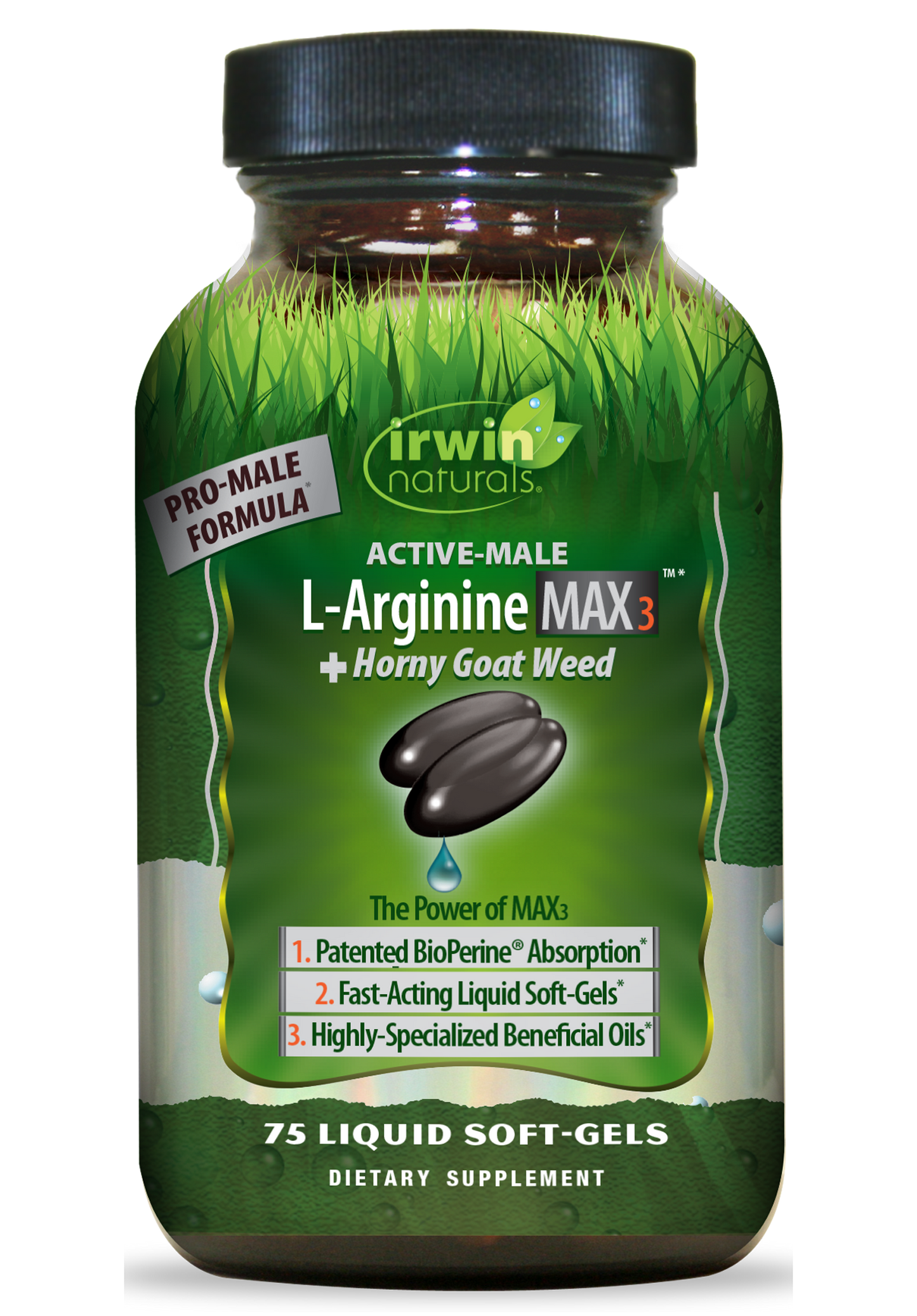 Active Male L-Arginine MAX3 + Horny Goat Weed