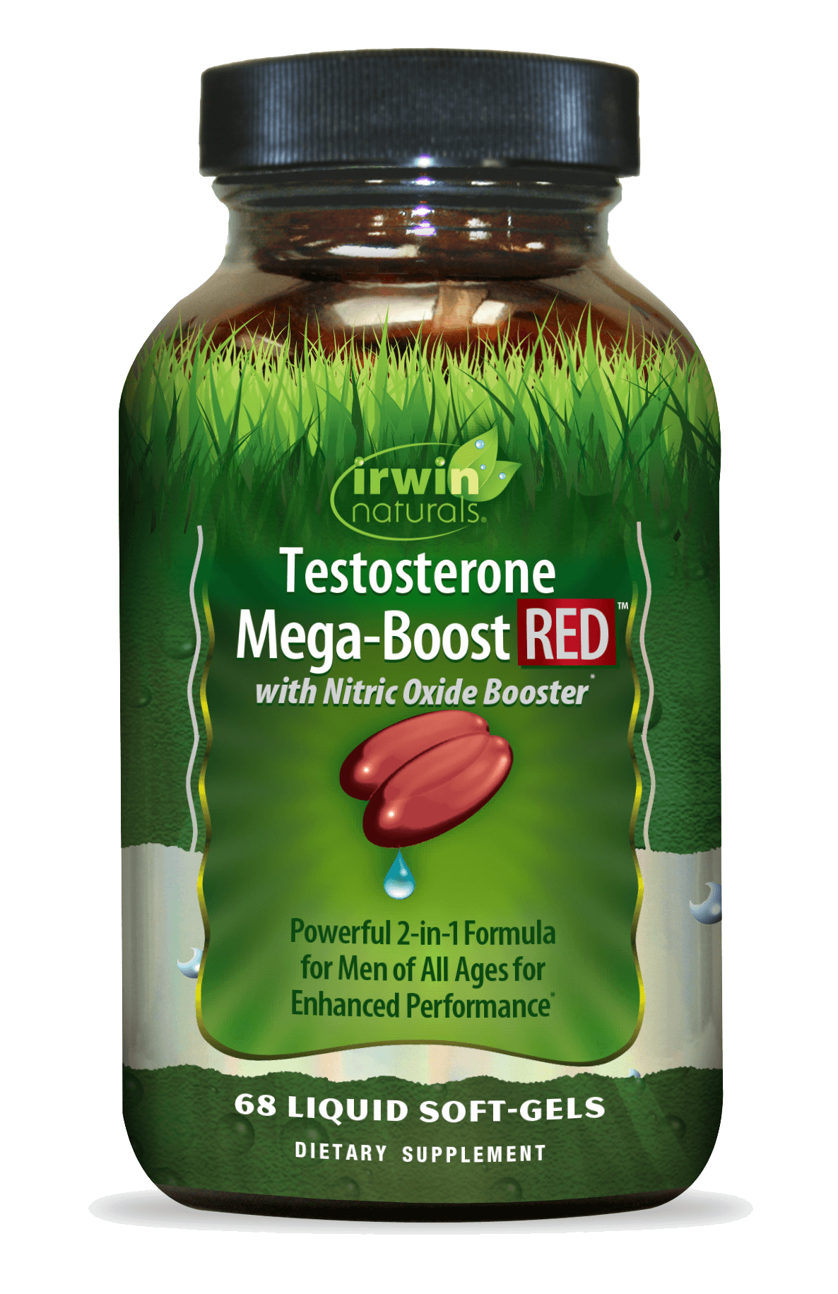 Testosterone Mega Boost RED with Nitric Oxide Booster by Irwin Naturals testosterone boosters