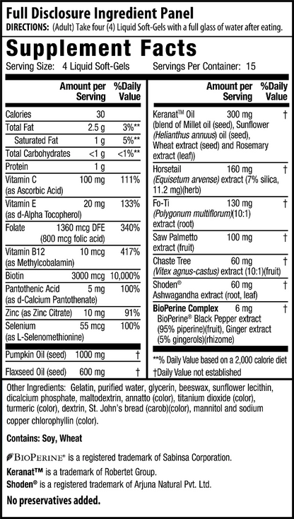 Hair Follicle Stimulator Supplement Facts