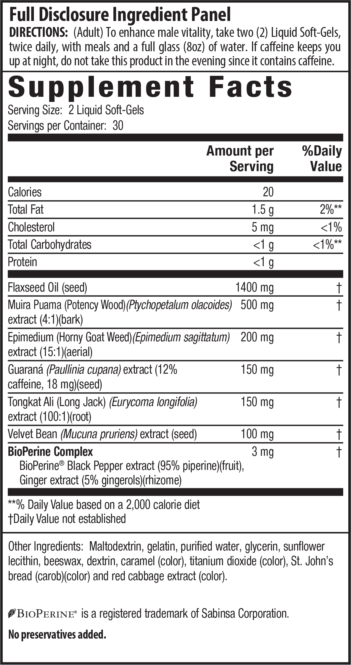 Supplement Facts