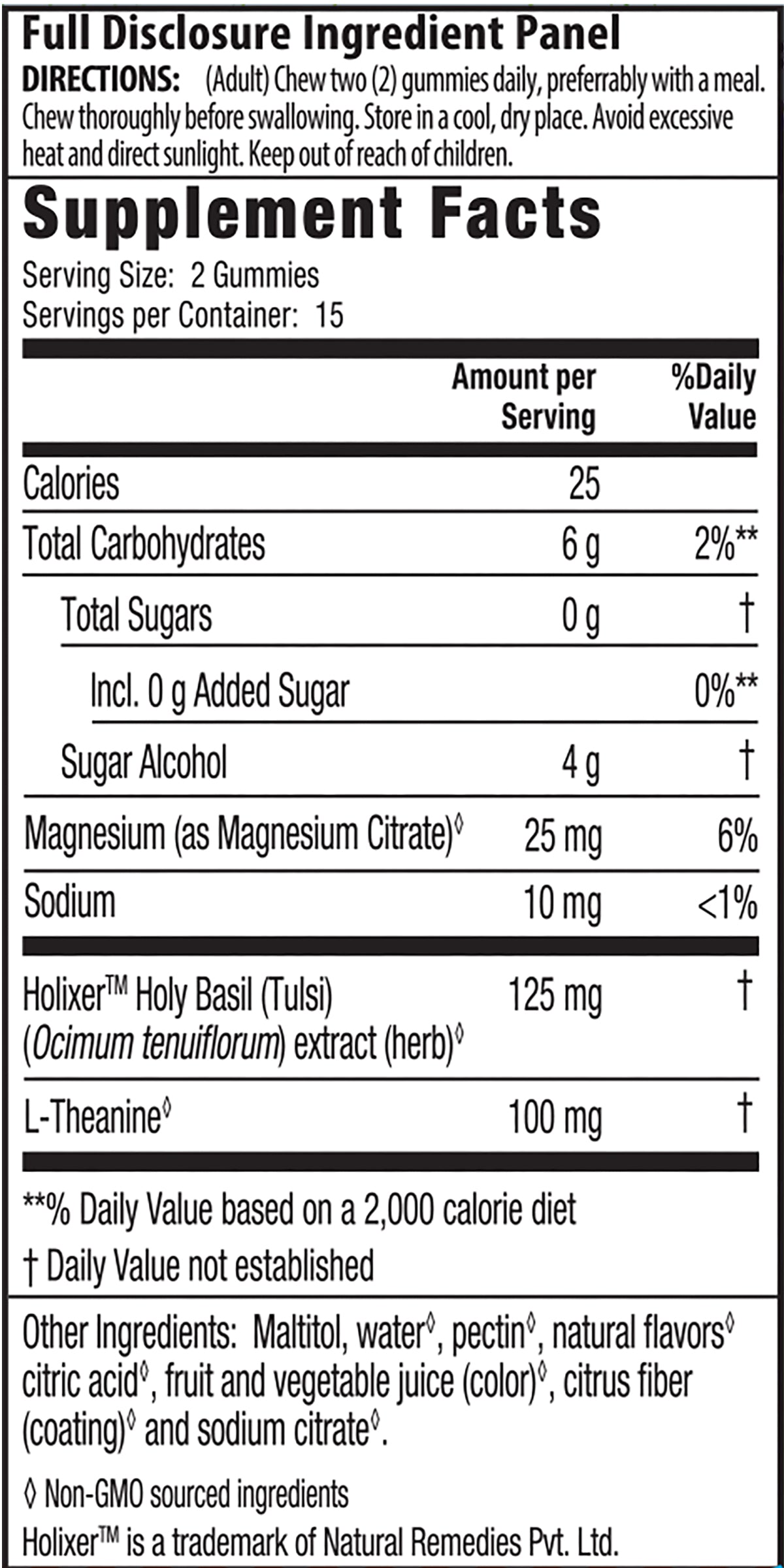 Supplement Facts