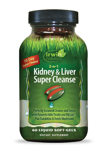 2-IN-1 Kidney & Liver Super Cleanse-Irwin Naturals