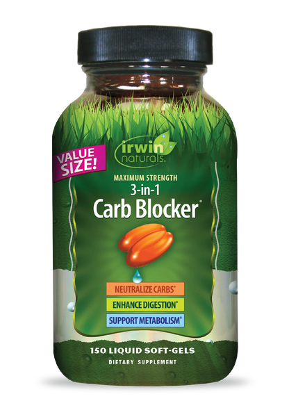 Maximum Strength 3-in-1 Carb Blocker-Irwin Naturals