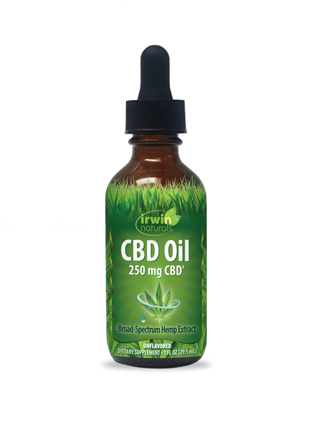 CBD Oil - 250 mg from Full Spectrum Hemp – Irwin Naturals