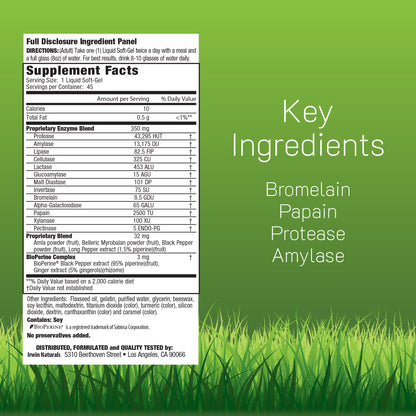 Anti-Gas Digestive Enzymes
