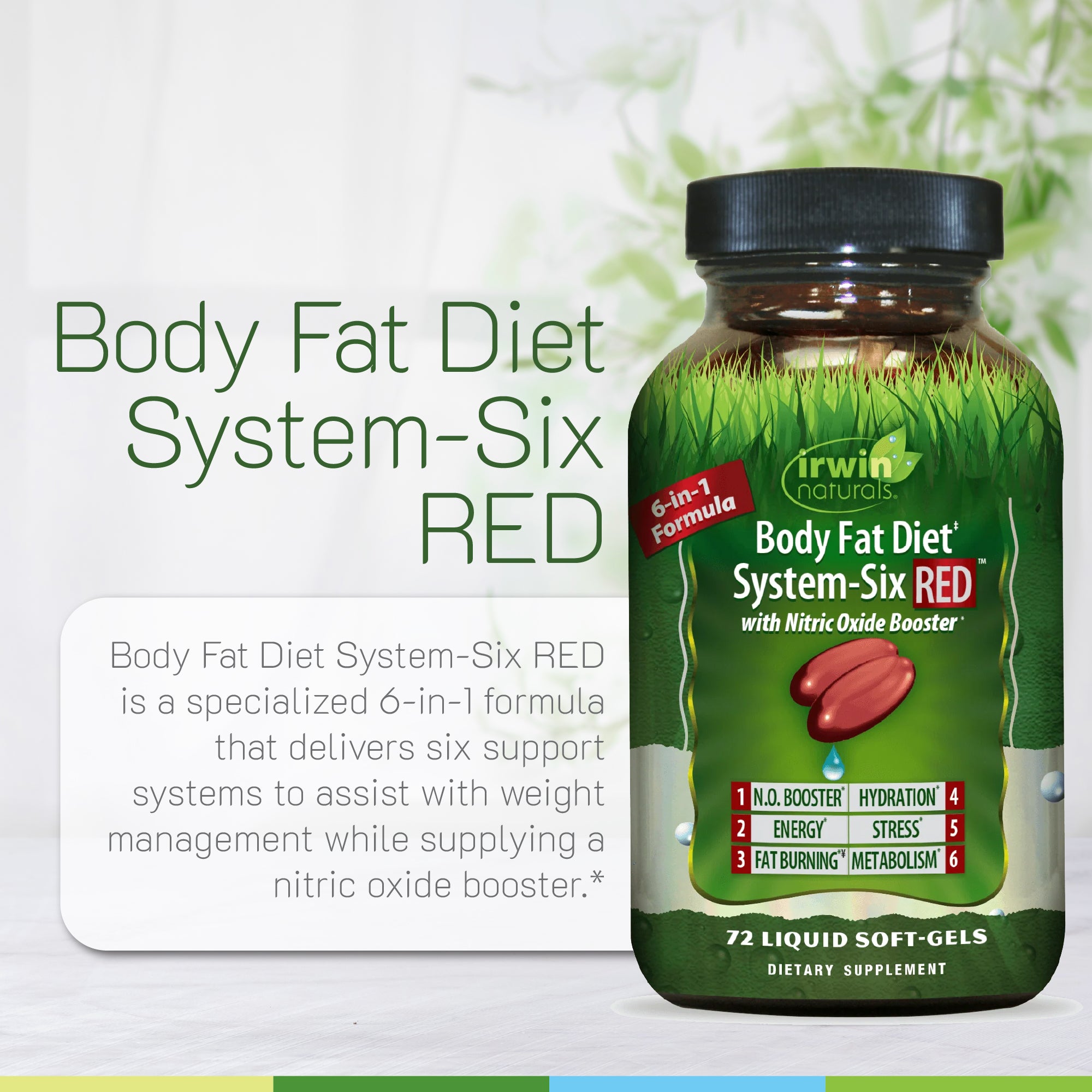 Body Fat Diet System-Six RED™ - Body Fat Burner – Irwin Naturals