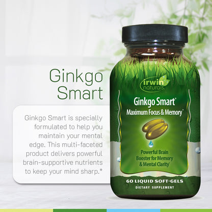 Ginkgo-Smart Maximum Focus & Memory – Irwin Naturals