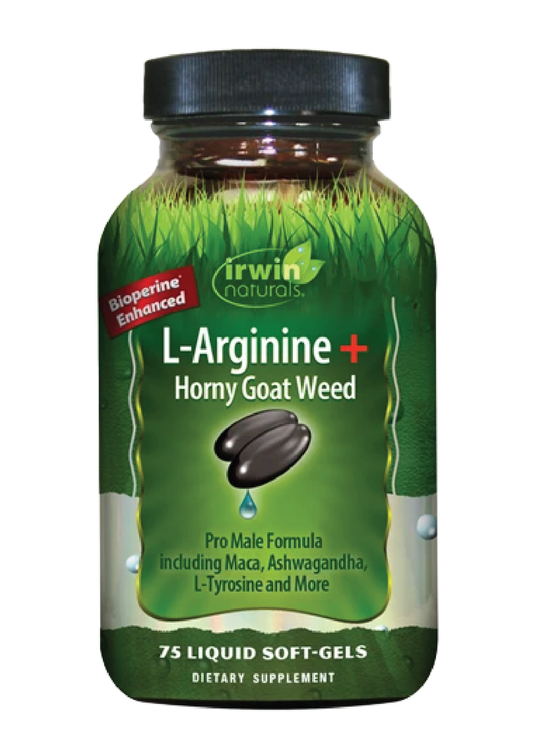 L-Arginine +Horny Goat Weed-Irwin Naturals
