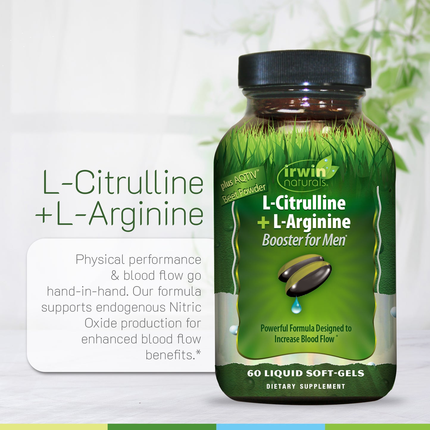 L-Citrulline + L-Arginine 60ct-Irwin Naturals