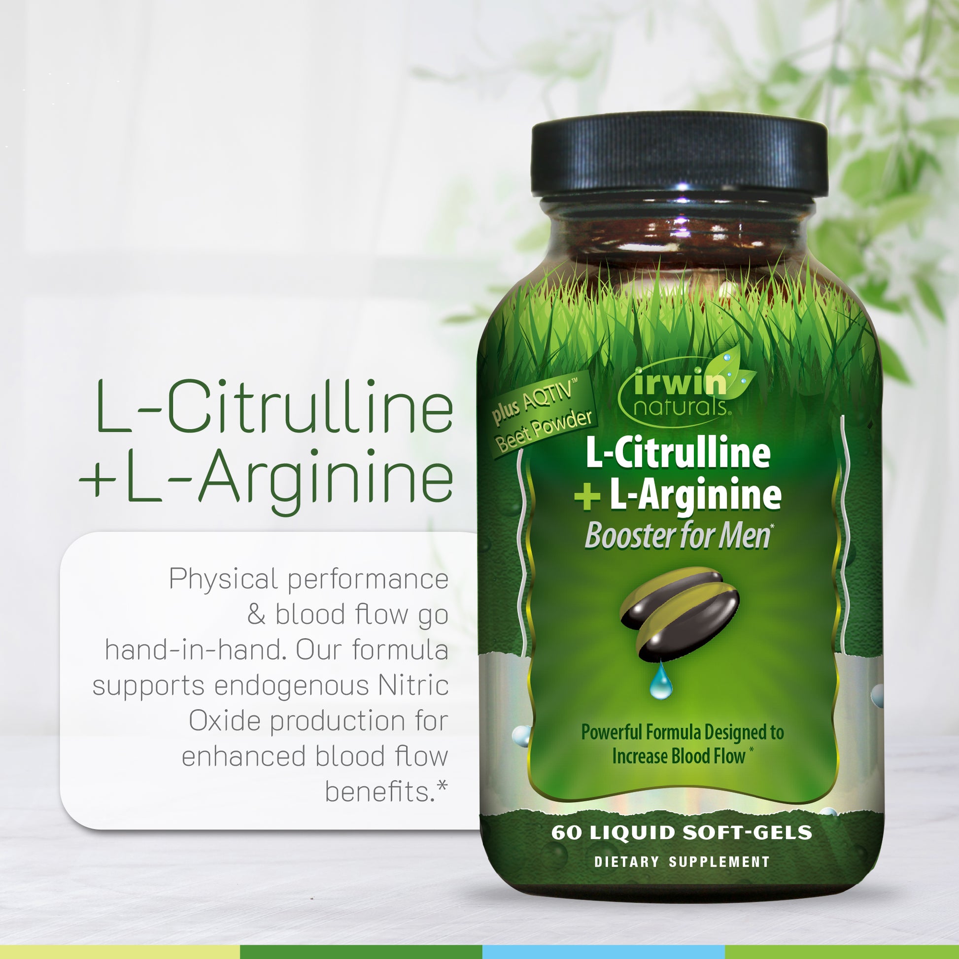 L-Citrulline + L-Arginine 60ct-Irwin Naturals