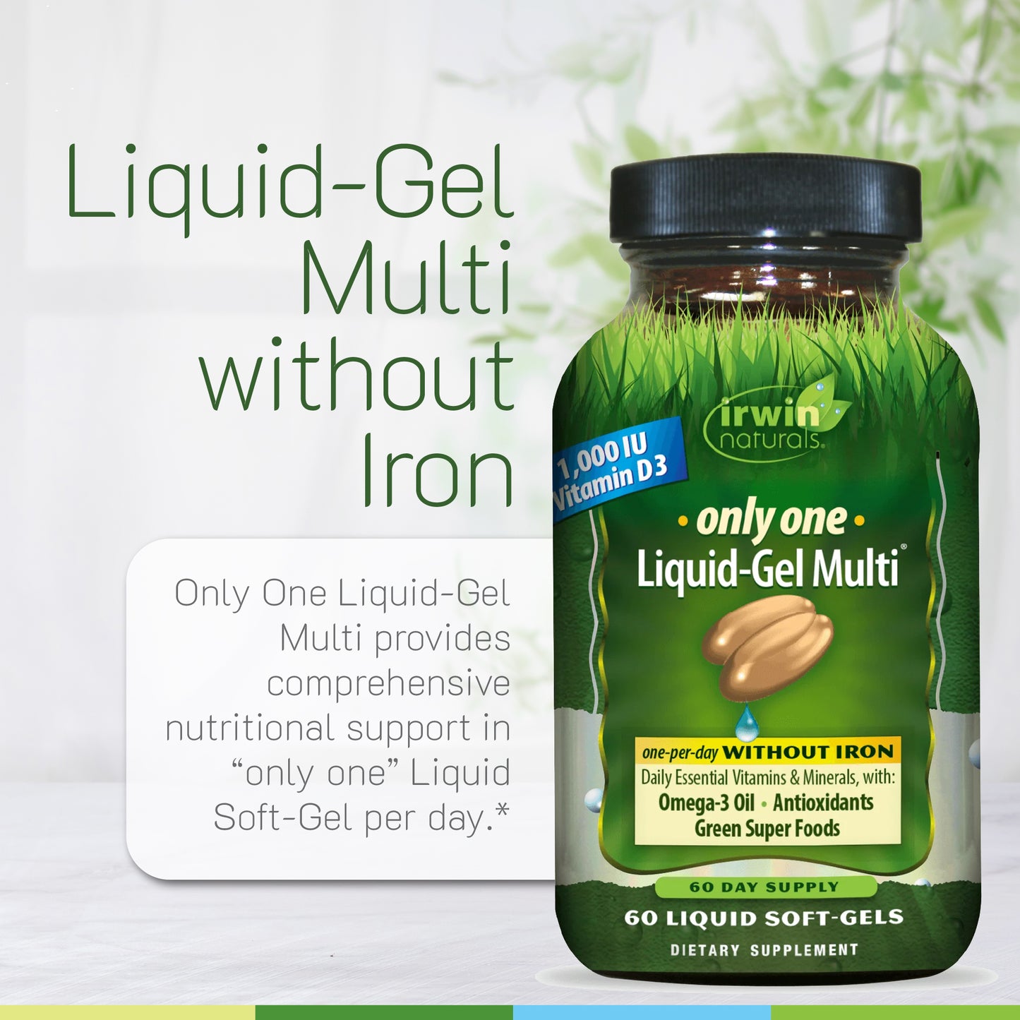 Only One Liquid-Gel Multi without Iron-Irwin Naturals