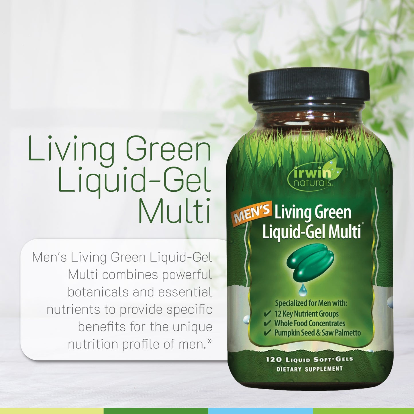Men's Living Green Liquid-Gel Multi-Irwin Naturals