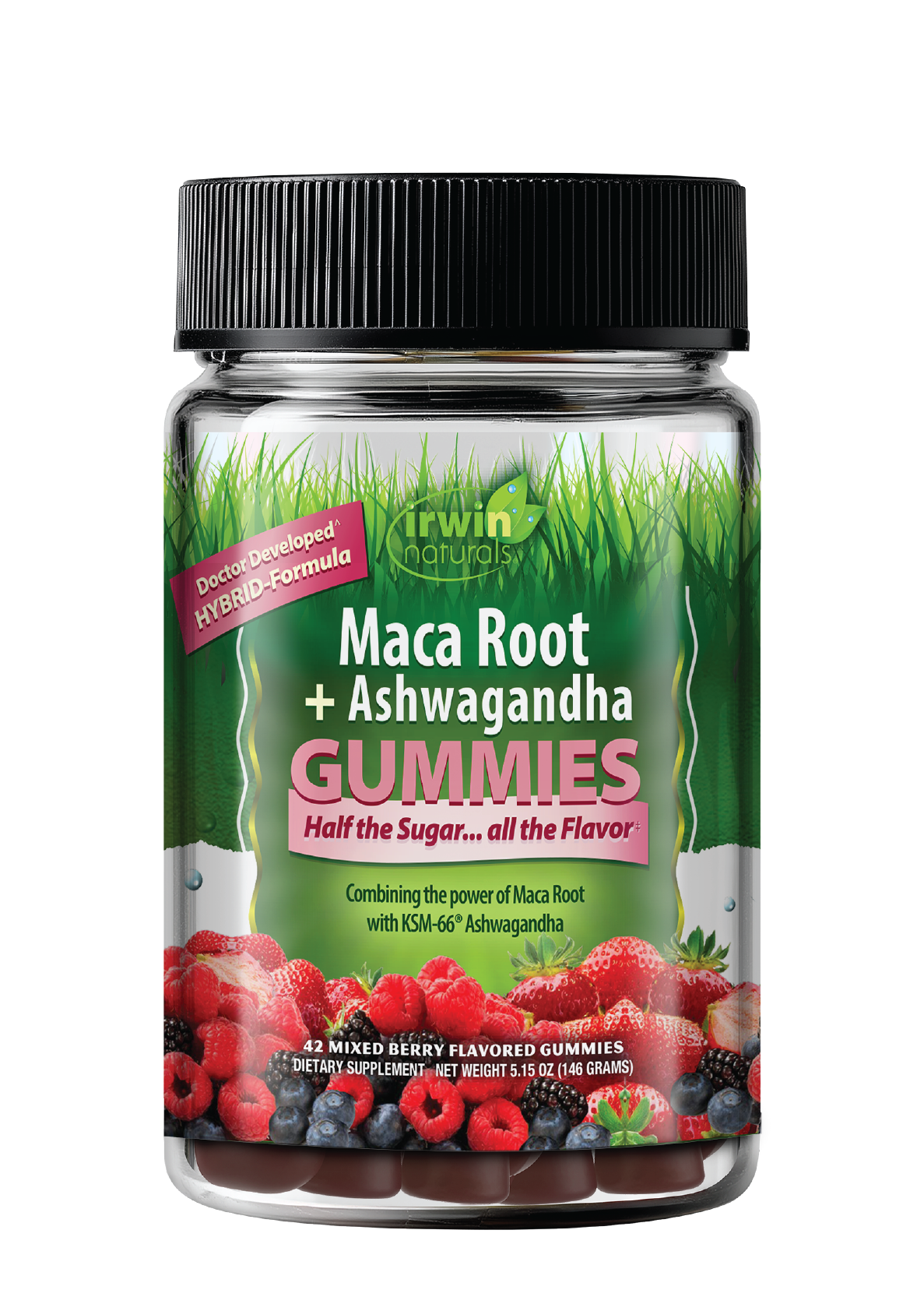 Maca Root + Ashwagandha Gummies-Irwin Naturals