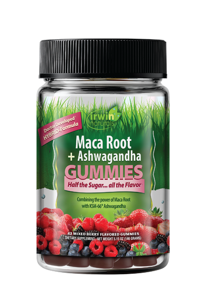 Maca Root + Ashwagandha Gummies-Irwin Naturals