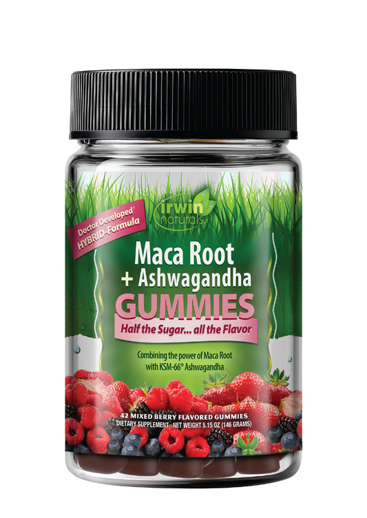 Maca Root + Ashwagandha Gummies-Irwin Naturals
