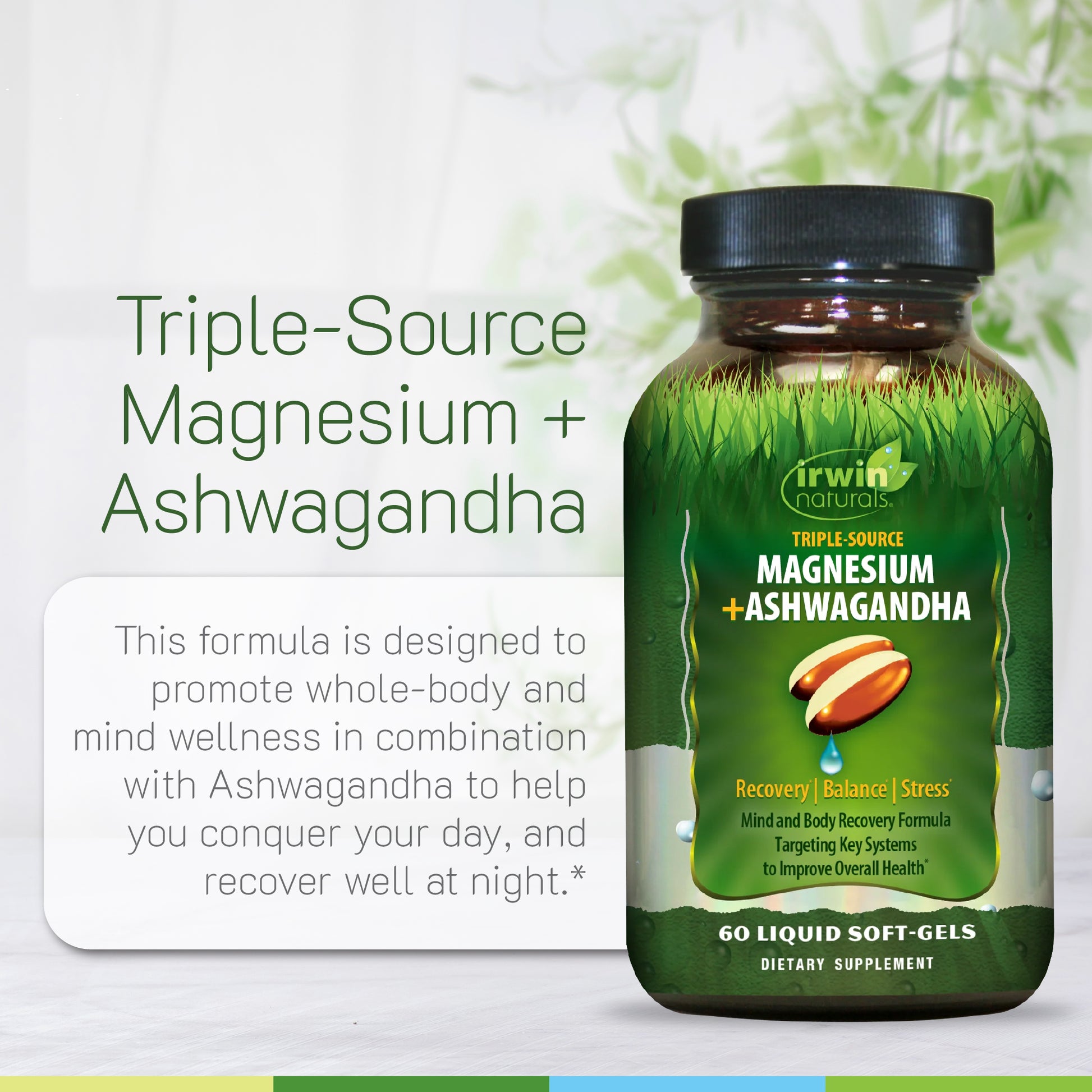 Triple-Source Magnesium + Ashwagandha-Irwin Naturals