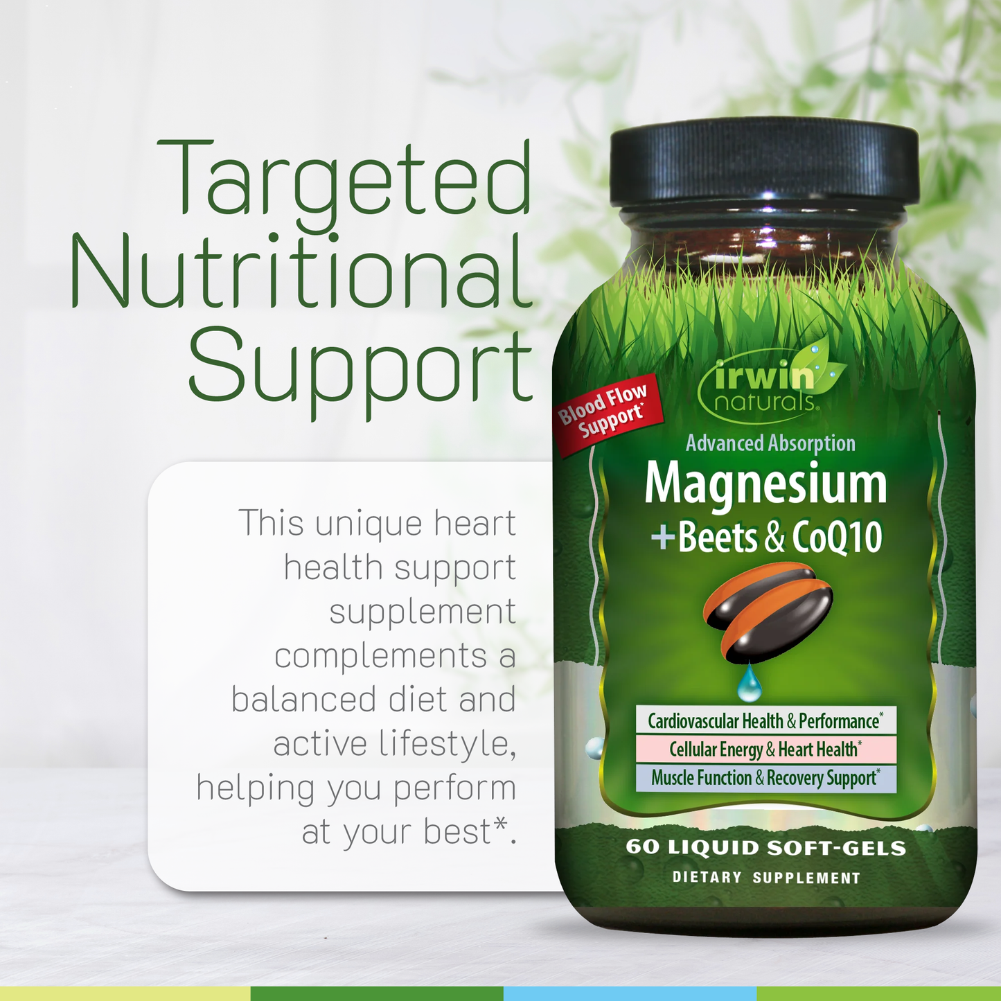 Advanced Absorption Magnesium + Beets & CoQ10-Irwin Naturals