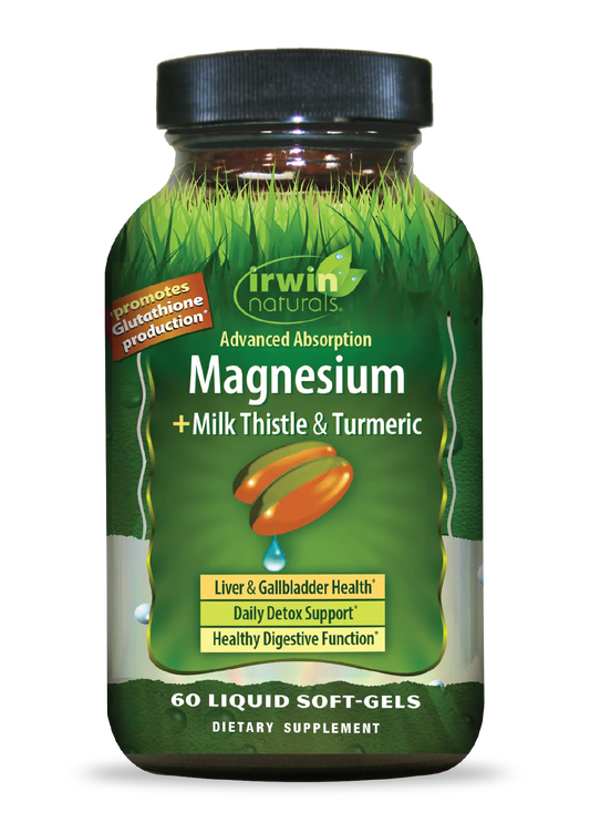 Magnesium + Milk Thistle & Turmeric 60ct-Irwin Naturals
