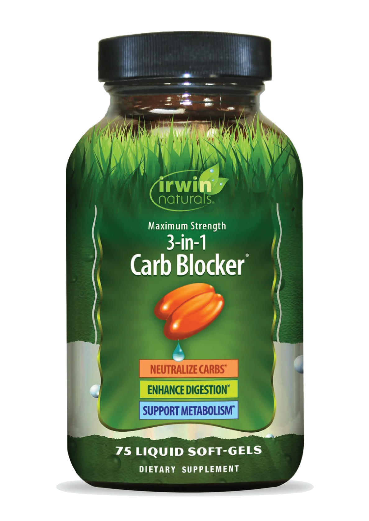 Maximum Strength 3-in-1 Carb Blocker-Irwin Naturals