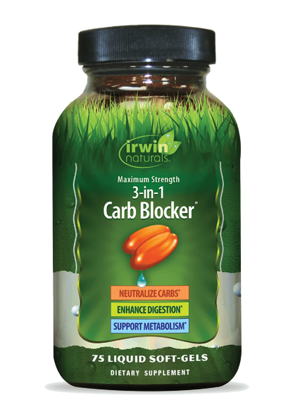 Maximum Strength 3-in-1 Carb Blocker-Irwin Naturals