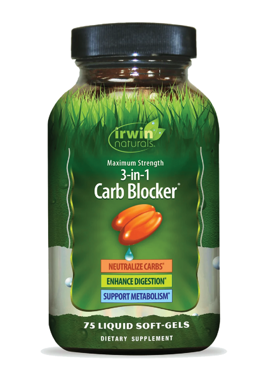 Maximum Strength 3-in-1 Carb Blocker-Irwin Naturals