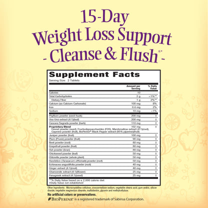 15-Day Weight Loss Support Cleanse & Flush - Nature's Secret-Irwin Naturals