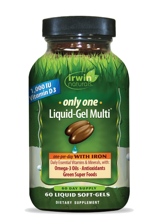Only One Liquid-Gel Multi with Iron-Irwin Naturals