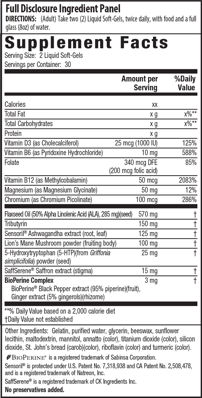 Supplement Facts - Detailed description is given below