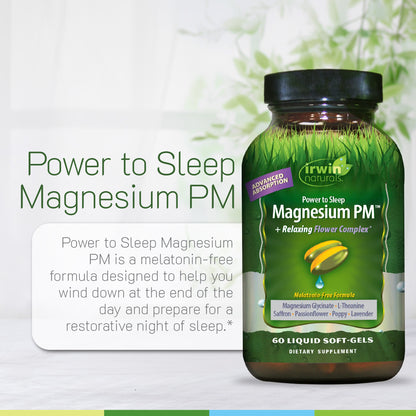 Power to Sleep Magnesium PM + Relaxing Flower Complex 60ct