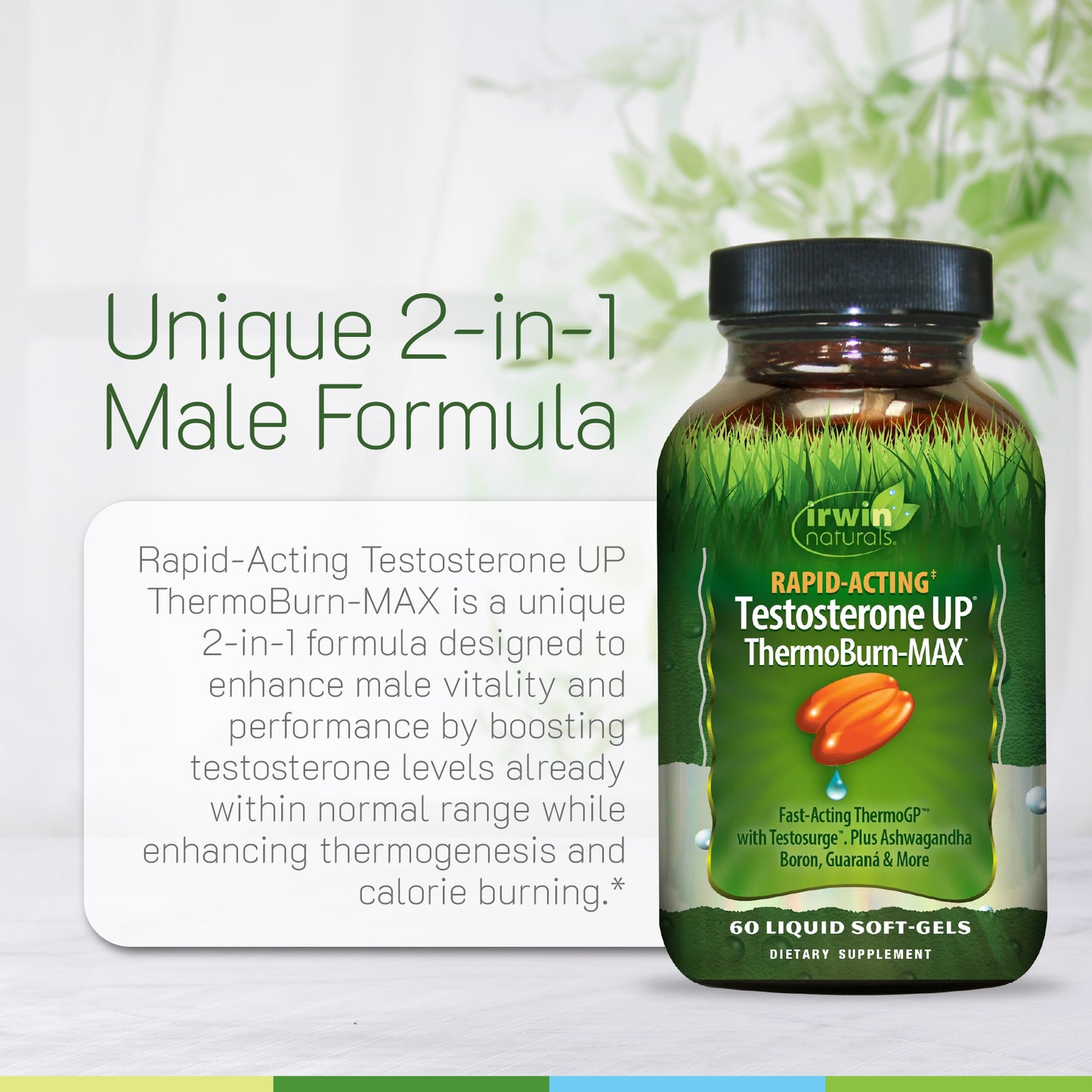 Rapid-Acting Testosterone UP ThermoBurn-MAX-Irwin Naturals