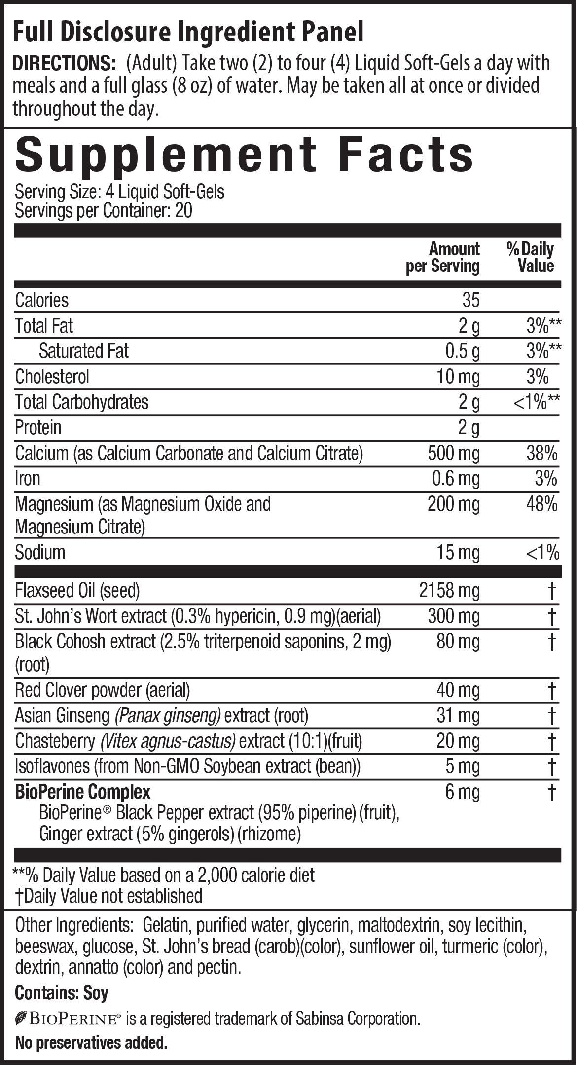 Supplement Facts