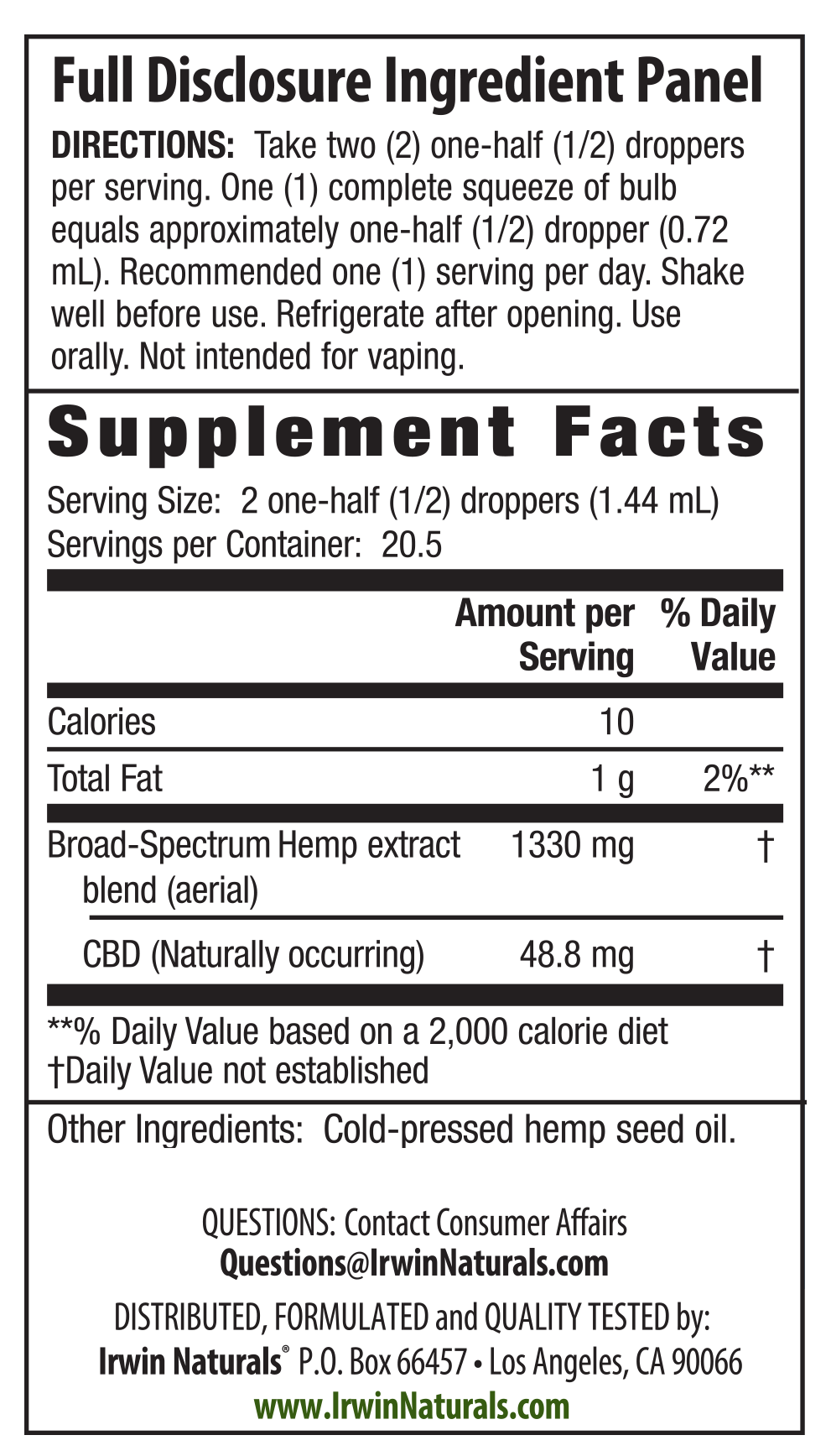 Supplement Facts