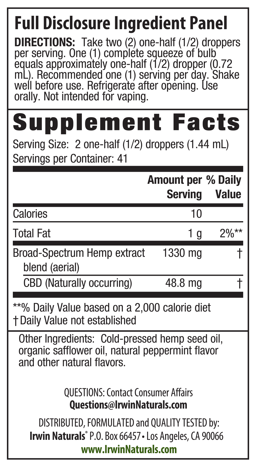 Supplement Facts
