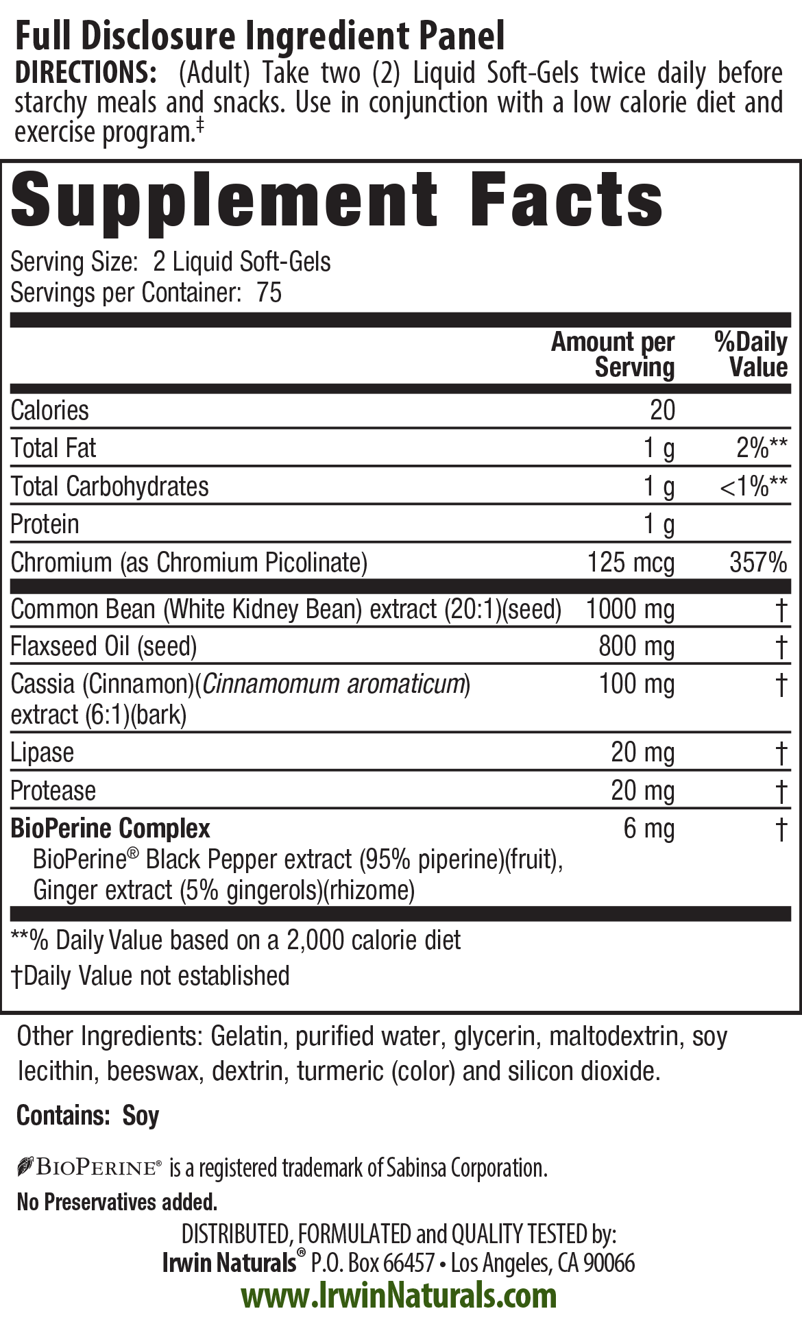 Supplement Facts