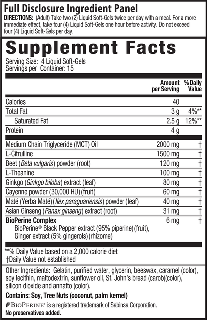 Nitric Oxide Pre-Sport