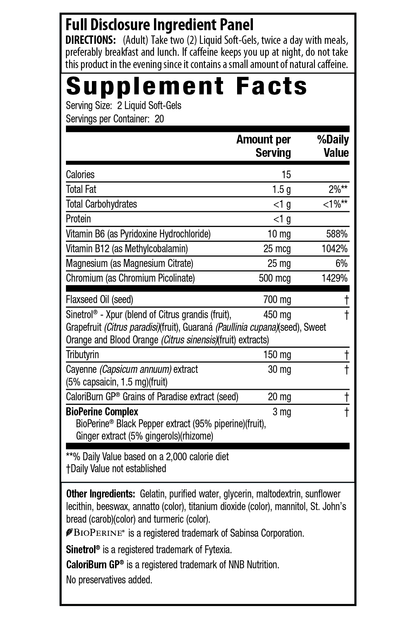 Stored-Fat Belly Burner®‡* plus CaloriBurn GP®