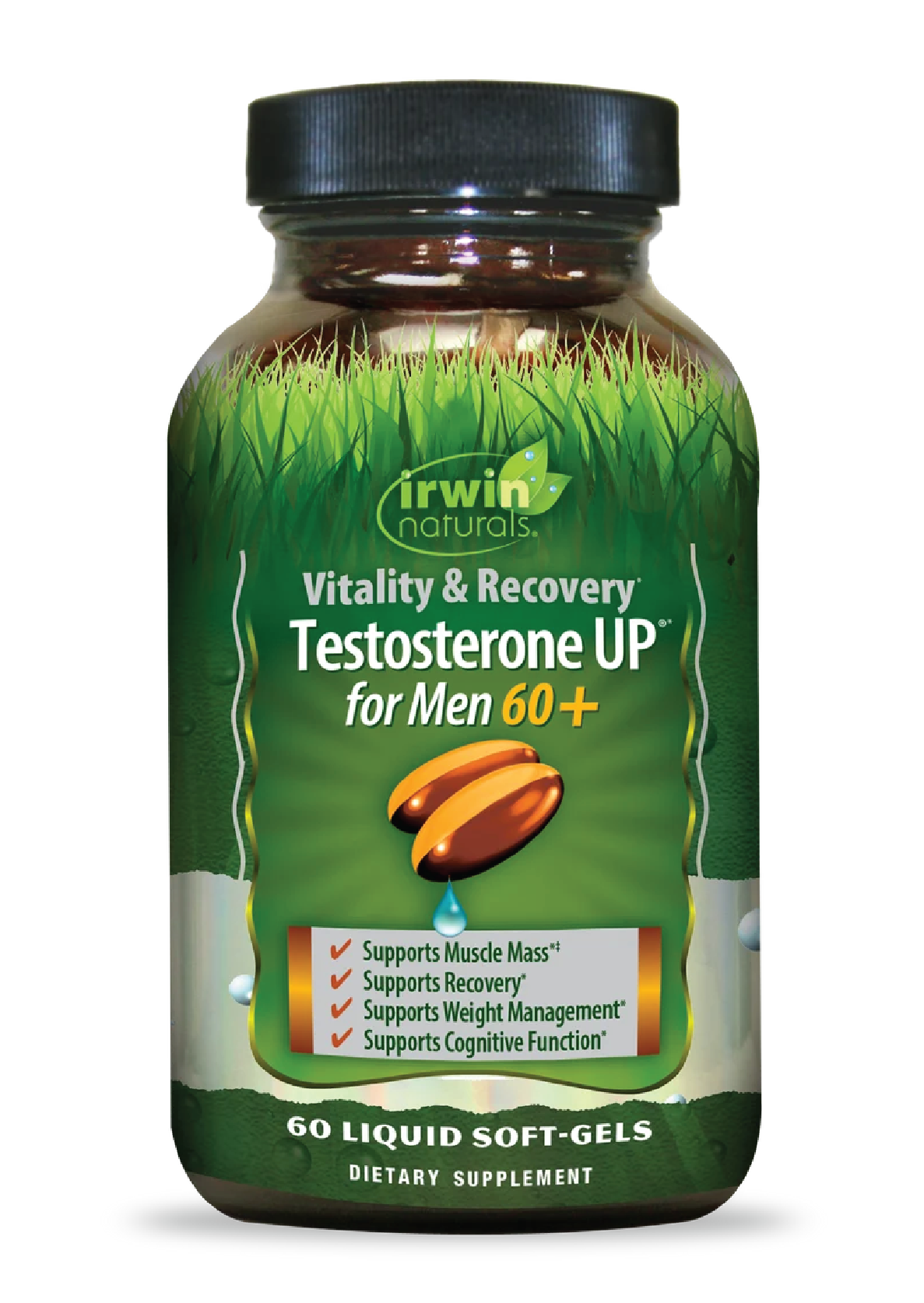 Vitality & Recovery Testosterone UP for Men 60+-Irwin Naturals