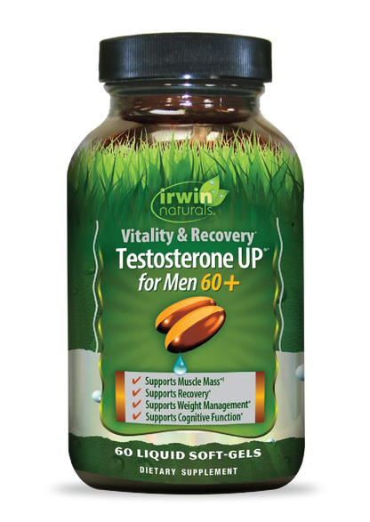 Vitality & Recovery Testosterone UP for Men 60+-Irwin Naturals