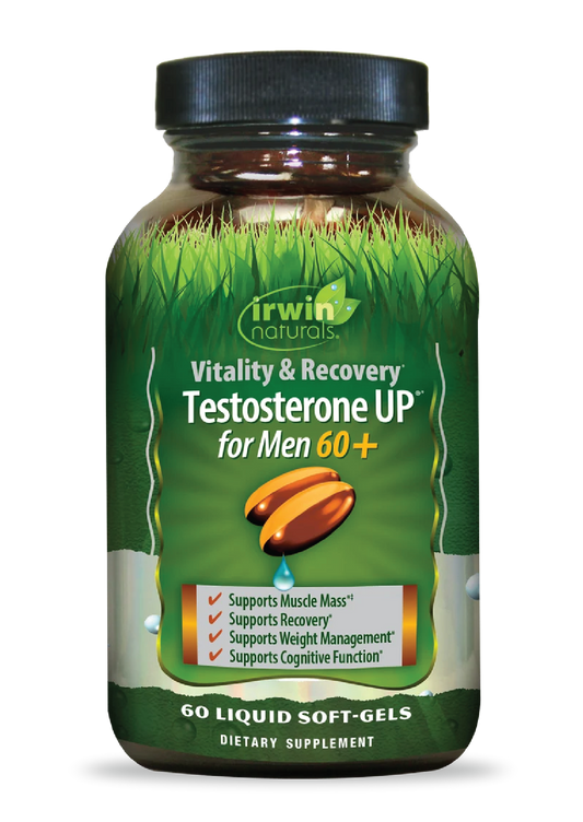 Vitality & Recovery Testosterone UP for Men 60+-Irwin Naturals