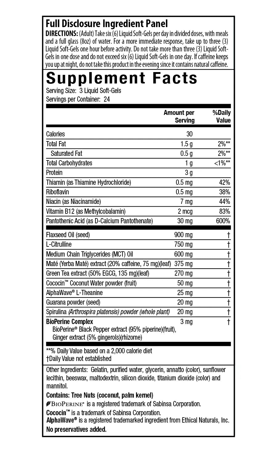 Supplement Facts