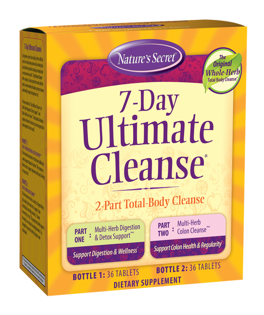 7 Day Ultimate Cleanse 2 Part Total Body Cleanse Nature's Secret 