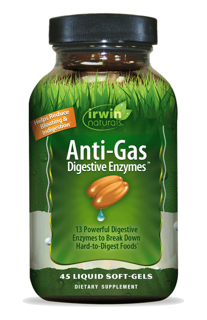 Anti-Gas Digestive Enzymes by Irwin Naturals Digestive Aid