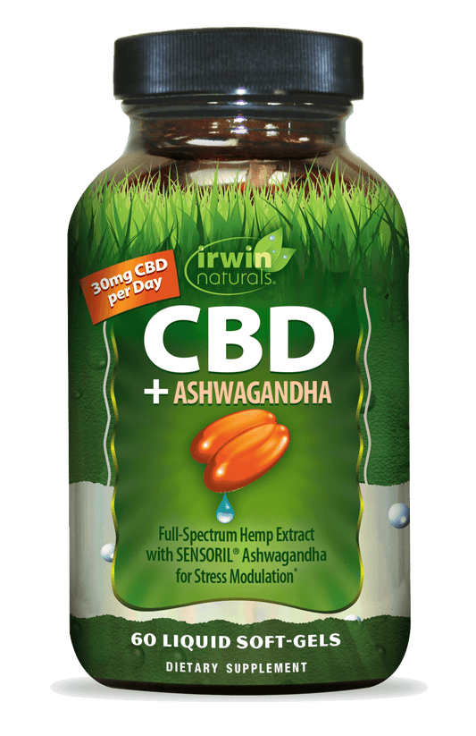 CBD plus Ashwagandha 30mg CBD per day by Irwin Naturals