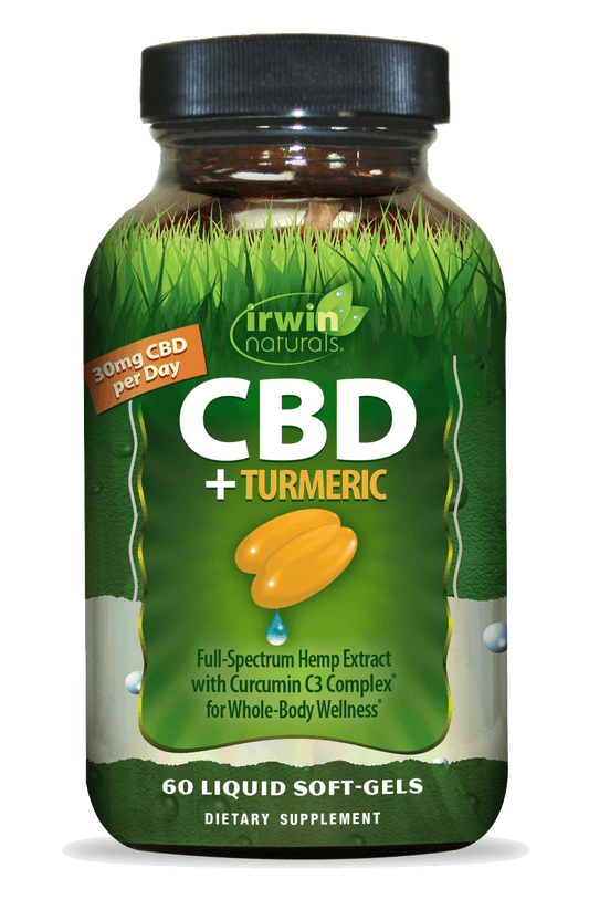 CBD Turmeric 30 mg CBD Per Day by Irwin Naturals